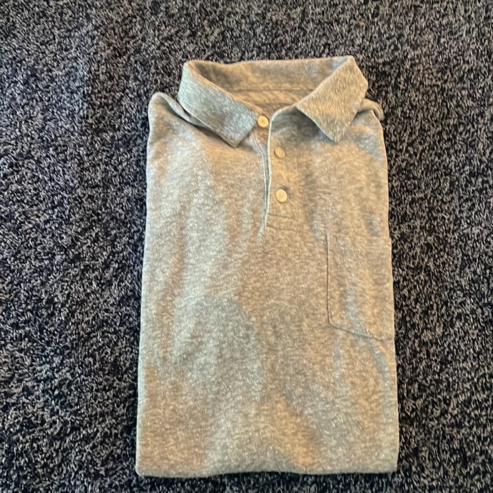 CREWCUTS BOYS GRAY POLO SOFT JERSEY MATERIAL SIZE XL.